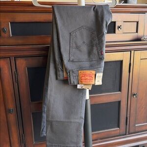 Levi's Men's Charcoal Straight Jeans